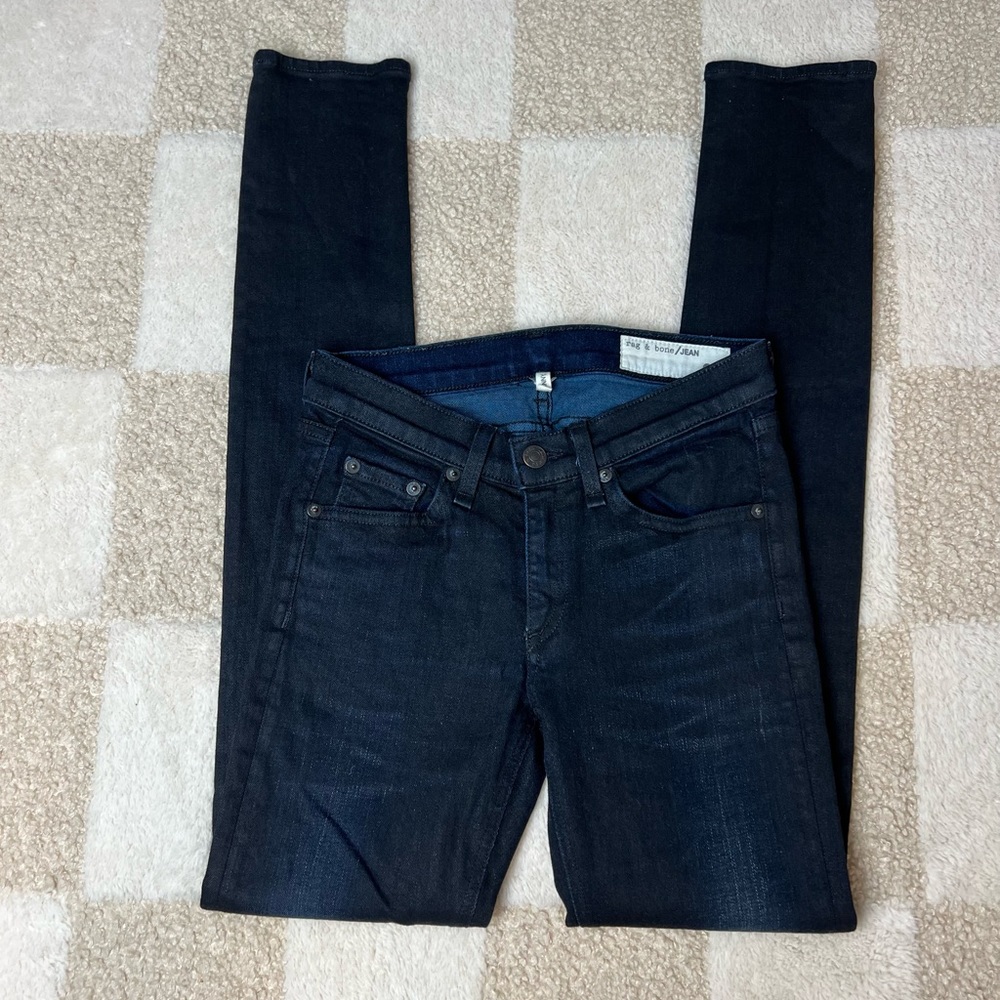 Rag And Bone Skinny Jeans Black Pool